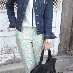 JCrew pants- gold detail